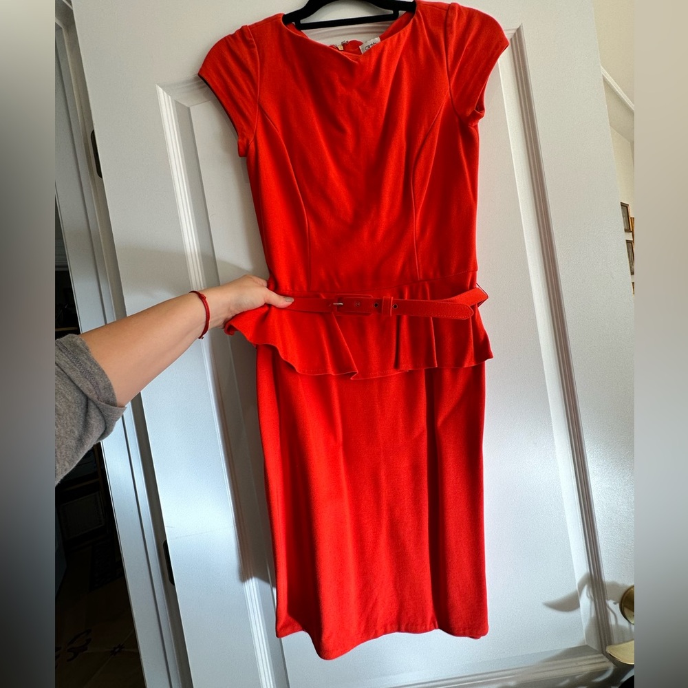 Cache Dress Watermelon Red Size 8 - image 1